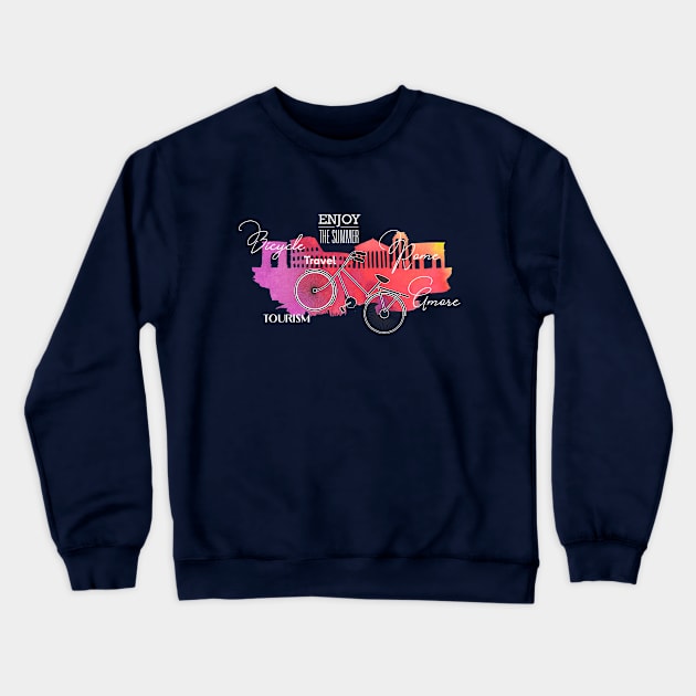 Hello Summer! Rome Crewneck Sweatshirt by CatCoconut-Art